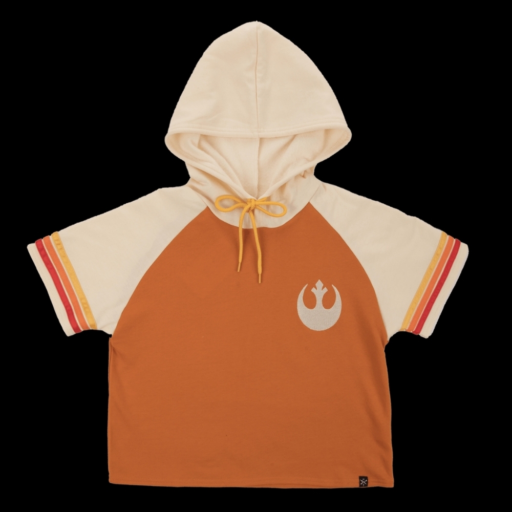 Star WarsRebel Alliance Cropped Short Sleeve Hoodie By Heroes And Villians - Picture 8 of 12